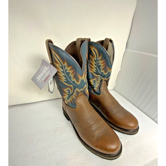 Justin stampede boots WK4665 SZ 13D NEW main image 4